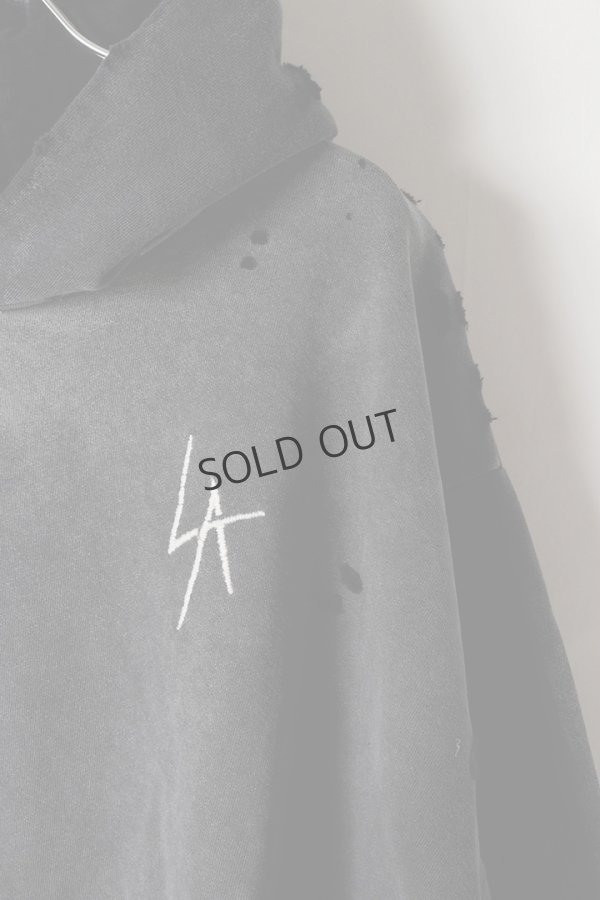 画像3: {SOLD}LOCAL AUTHORITY ローカルオーソリティ LA SLASH DESTROYED HOODIE{-BEA} (3)