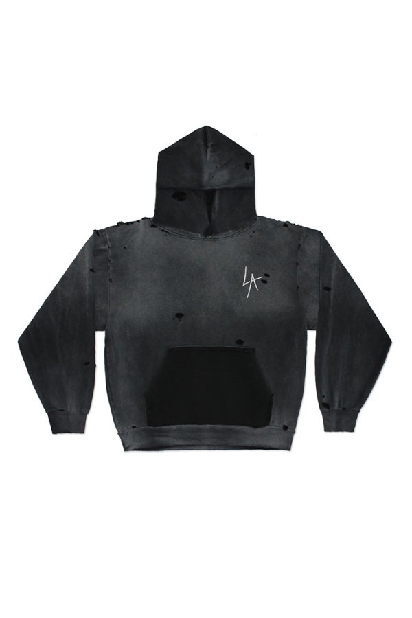 画像7: LOCAL AUTHORITY ローカルオーソリティ LA SLASH DESTROYED HOODIE{-BEA} (7)