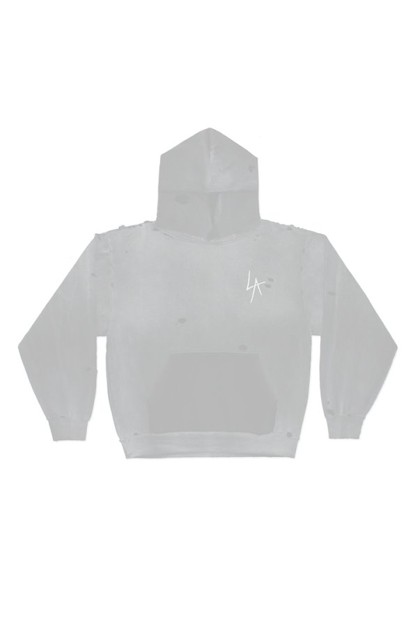 画像7:  {SOLD} LOCAL AUTHORITY ローカルオーソリティ LA SLASH DESTROYED HOODIE{-BEA} (7)