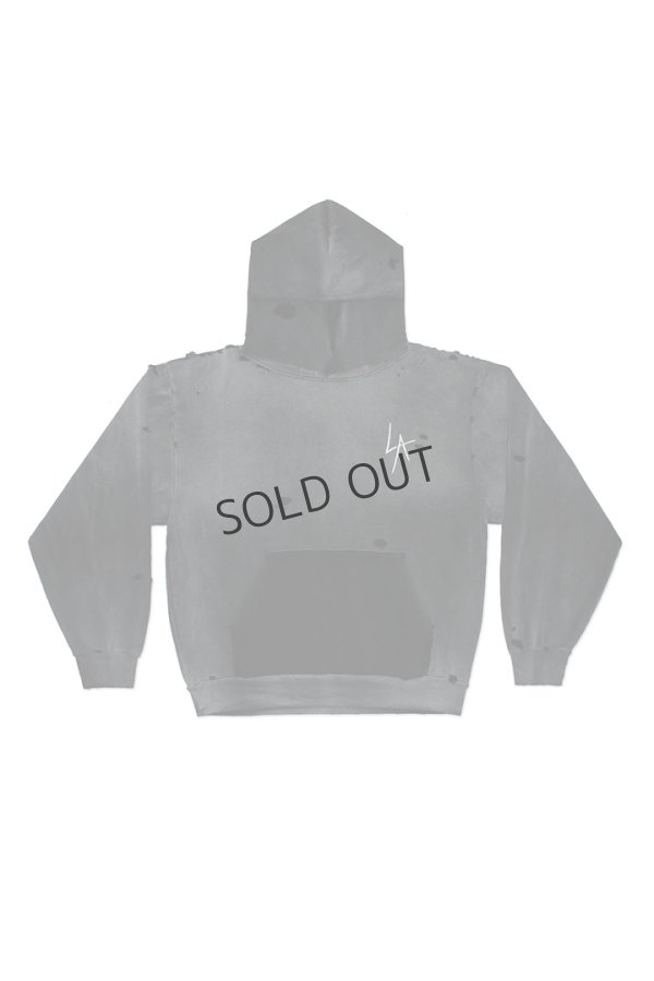 画像7: {SOLD}LOCAL AUTHORITY ローカルオーソリティ LA SLASH DESTROYED HOODIE{-BEA} (7)