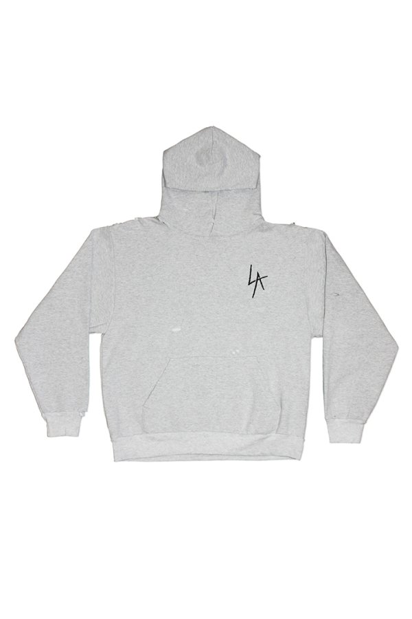 画像7: LOCAL AUTHORITY ローカルオーソリティ LA SLASH DESTROYED HOODIE{-BEA} (7)