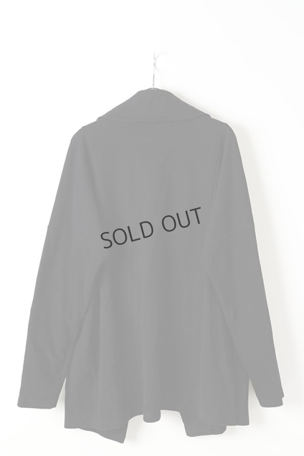 画像2: {SOLD}OURET オーレット  ヘビースムーススエードドルマンドレープジャケット{-BJA} (2)