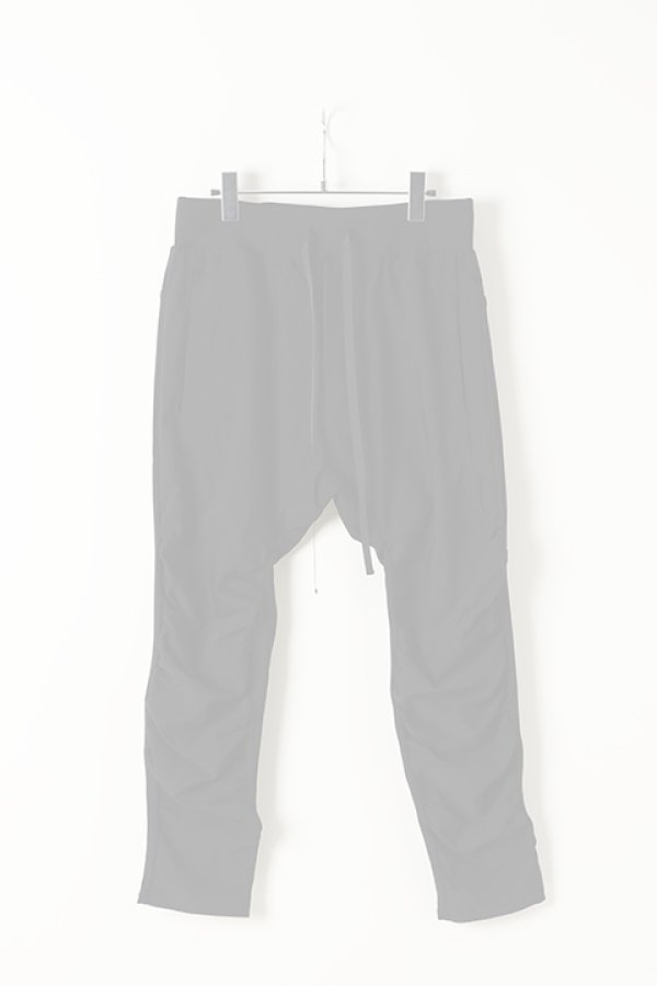 画像1:  {SOLD} OURET オーレット 強撚ナイロンニットフロントギャザーサルエルパンツ{-BJA} (1)