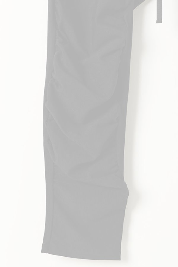 画像3:  {SOLD} OURET オーレット 強撚ナイロンニットフロントギャザーサルエルパンツ{-BJA} (3)