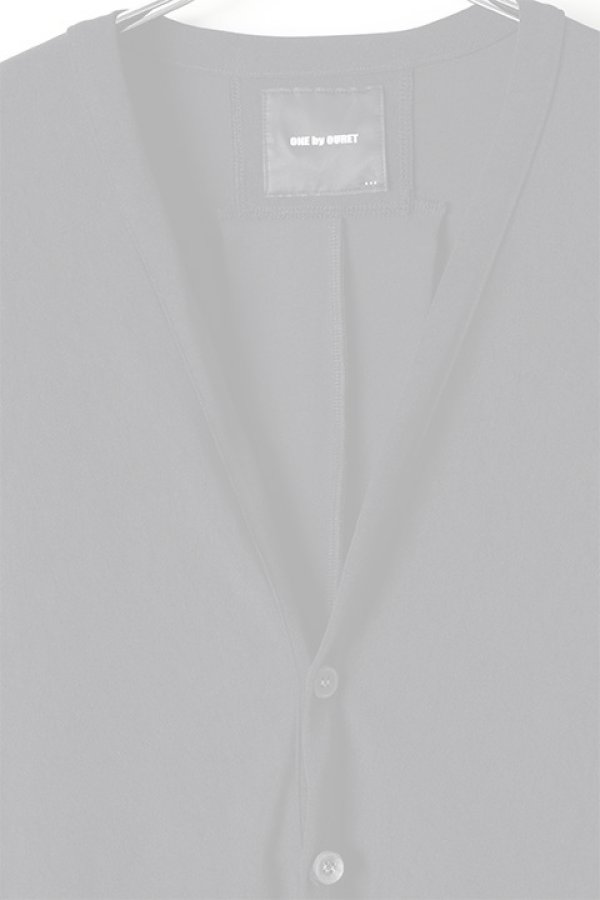 画像3:  {SOLD} OURET オーレット 強撚ナイロンニットドロップショルダーカーディガン{-BJA} (3)