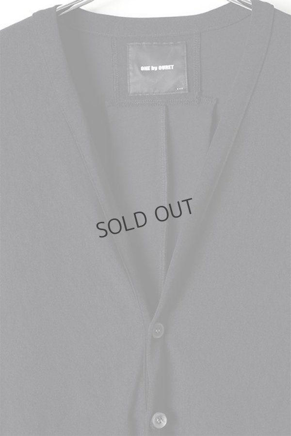 画像3: {SOLD}OURET オーレット 強撚ナイロンニットドロップショルダーカーディガン{-BJA} (3)