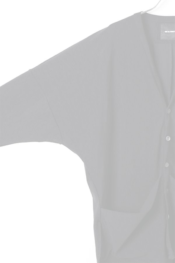 画像4:  {SOLD} OURET オーレット 強撚ナイロンニットドロップショルダーカーディガン{-BJA} (4)