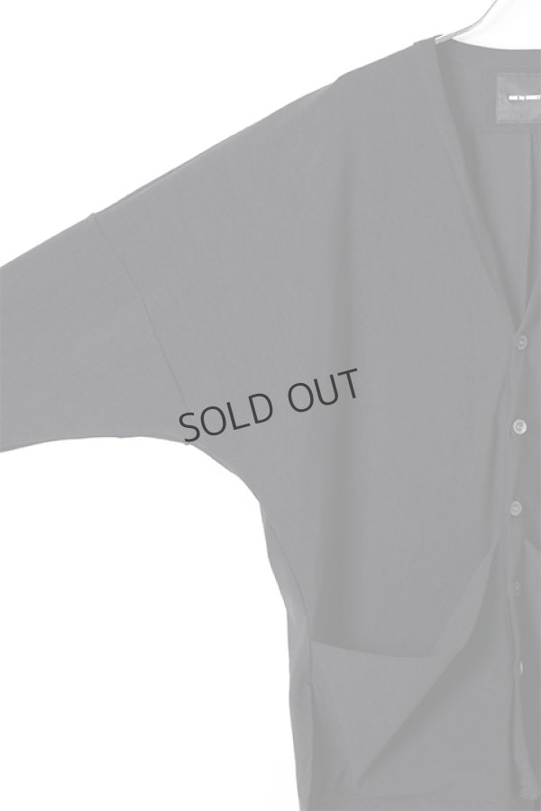 画像4: {SOLD}OURET オーレット 強撚ナイロンニットドロップショルダーカーディガン{-BJA} (4)