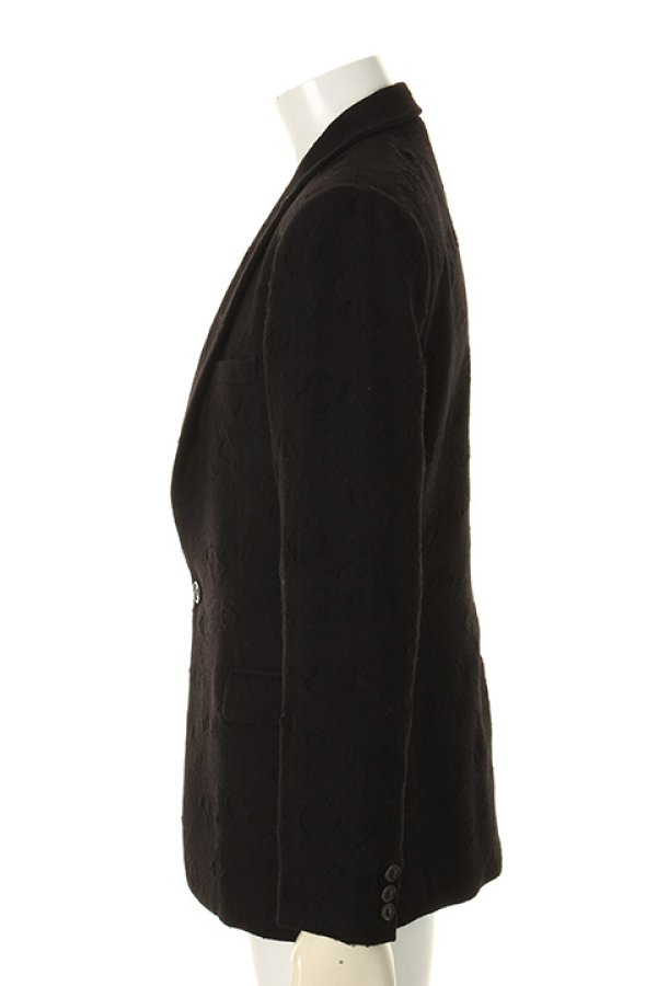 画像3: 【 50%OFF セール90,200円→45,100円】 OURET オーレット WOOL CUT JACQUARD WASHER TAILORED COLLAR JACKET{-AFA} (3)