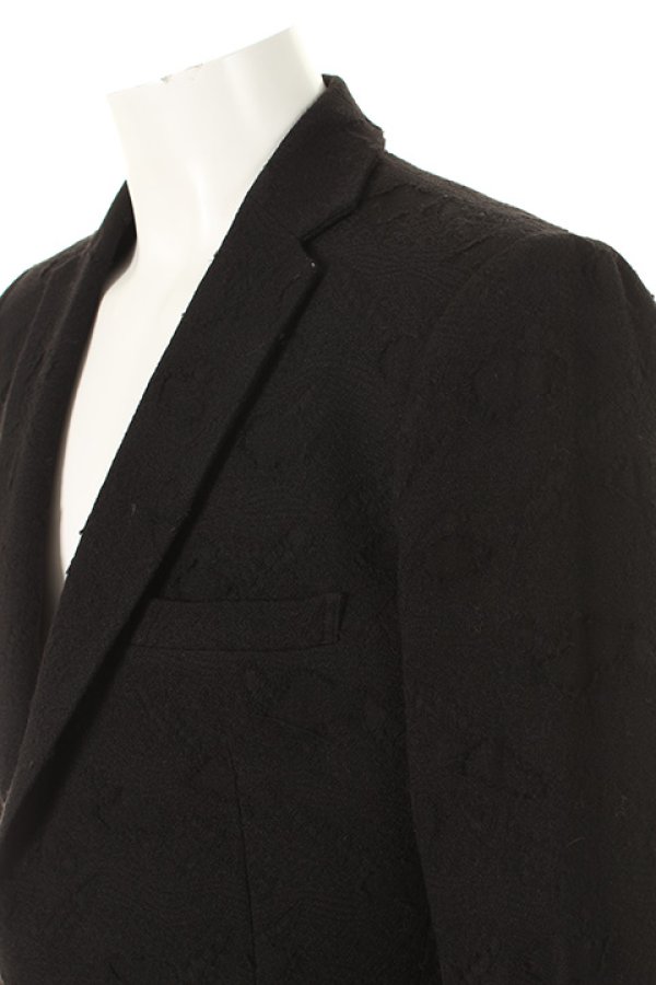 画像4: 【 50%OFF セール90,200円→45,100円】 OURET オーレット WOOL CUT JACQUARD WASHER TAILORED COLLAR JACKET{-AFA} (4)
