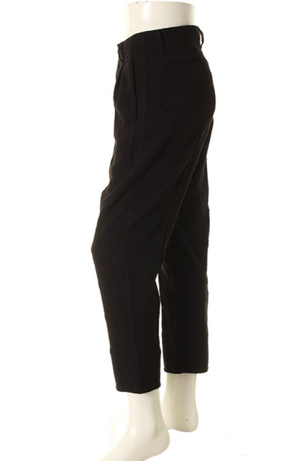 画像3: 【 50%OFF セール44,000円→22,000円】 OURET オーレット WOOL CUT JACQUARD WASHER LINKLE CUT ONE TUCK TAPERED PANTS{-AFA} (3)