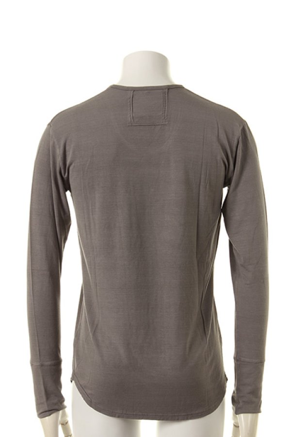 画像2: 【 50%OFF セール18,700円→9,350円】 OURET オーレット BAMBOO RAYON JERSEY STITCH ROUND HEM U NECK LONG SLEEVE{-AFA} (2)