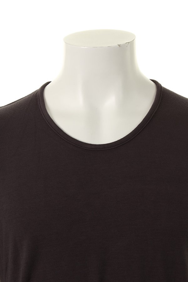 画像4: 【 50%OFF セール18,700円→9,350円】 OURET オーレット BAMBOO RAYON JERSEY STITCH ROUND HEM U NECK LONG SLEEVE{-AFA} (4)