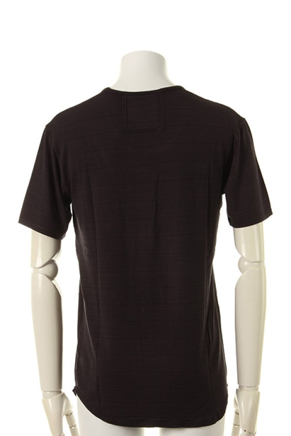 画像2: 【 50%OFF セール16,500円→8,250円】 OURET オーレット BAMBOO RAYON JERSEY STITCH ROUND HEM U NECK SHORT SLEEVE{-AFA} (2)