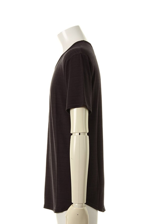 画像3: 【 50%OFF セール16,500円→8,250円】 OURET オーレット BAMBOO RAYON JERSEY STITCH ROUND HEM U NECK SHORT SLEEVE{-AFA} (3)