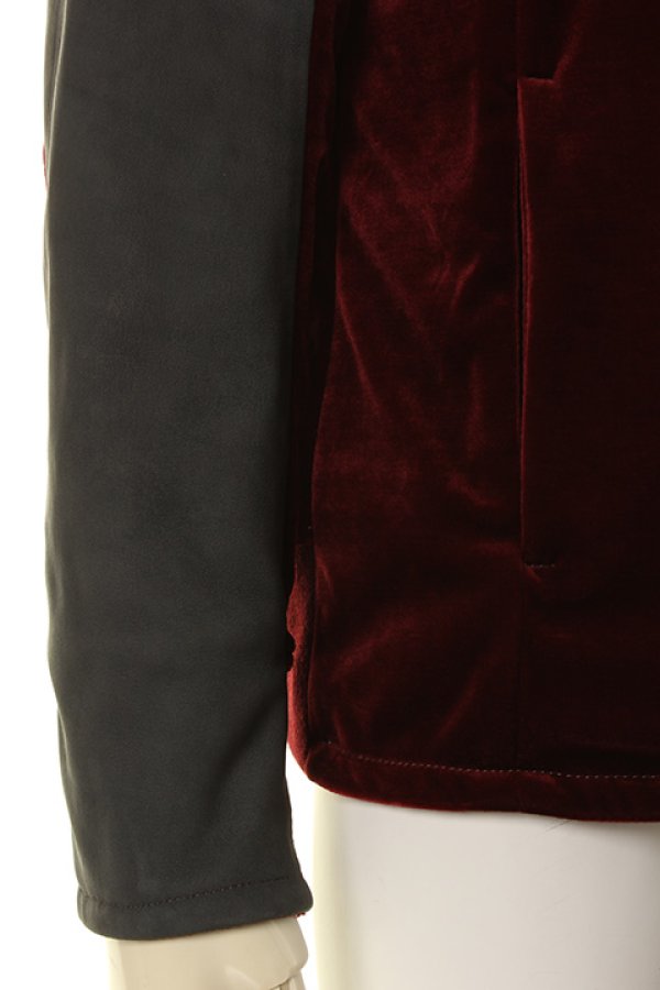 画像5: 【 50%OFF セール88,000円→44,000円】 OURET オーレット TRIACETATE VELOUR LEATHER SLEEVE SIMGLE RIDERS{-AGA} (5)