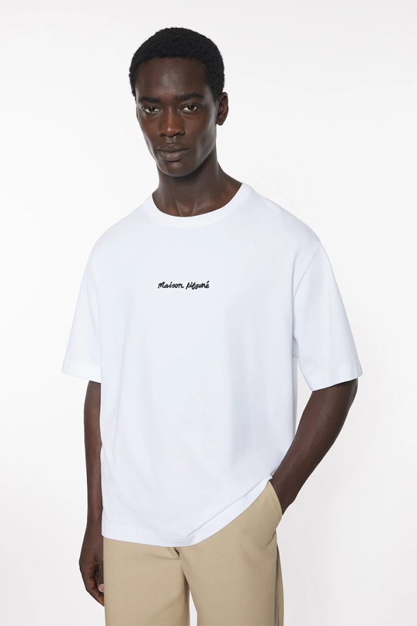 画像3: MAISON KITSUNE メゾンキツネ メゾン キツネ エンブロイダリー オーバーサイズ Tシャツ{-BES} (3)