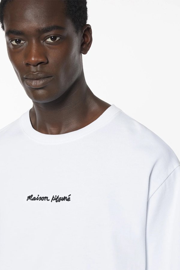 画像4: MAISON KITSUNE メゾンキツネ メゾン キツネ エンブロイダリー オーバーサイズ Tシャツ{-BES} (4)