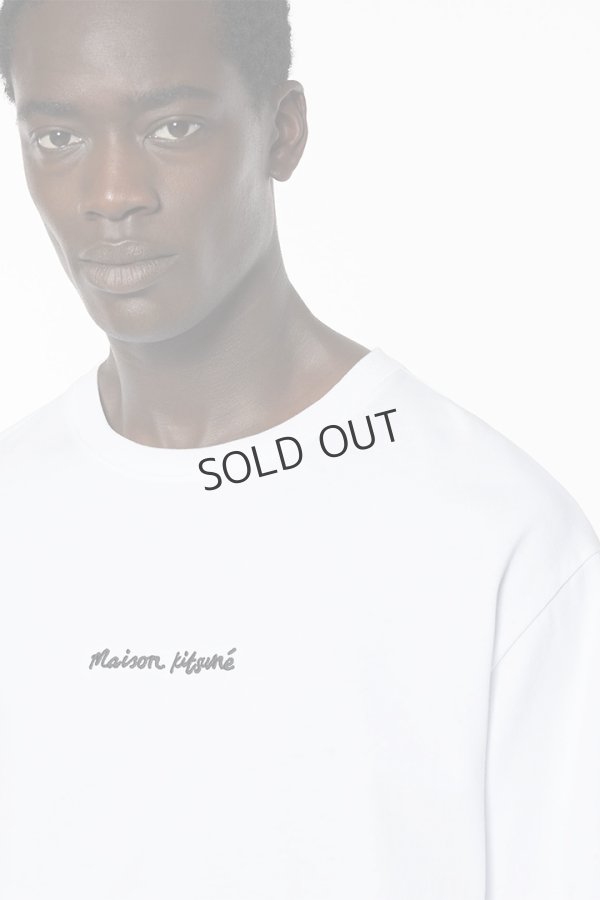 画像4: {SOLD} MAISON KITSUNE メゾンキツネ メゾン キツネ エンブロイダリー オーバーサイズ Tシャツ{-BES} (4)