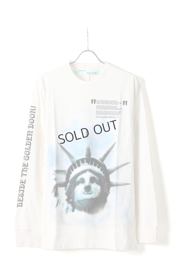 画像1: {SOLD}Off-white オフホワイト LIBERTY L/S T-SHIRT{OMAB001E18185015-WHT-AHA} (1)