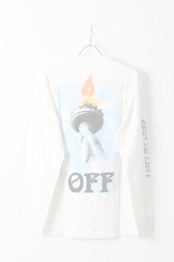 画像2:  {SOLD} Off-white オフホワイト LIBERTY L/S T-SHIRT{OMAB001E18185015-WHT-AHA} (2)