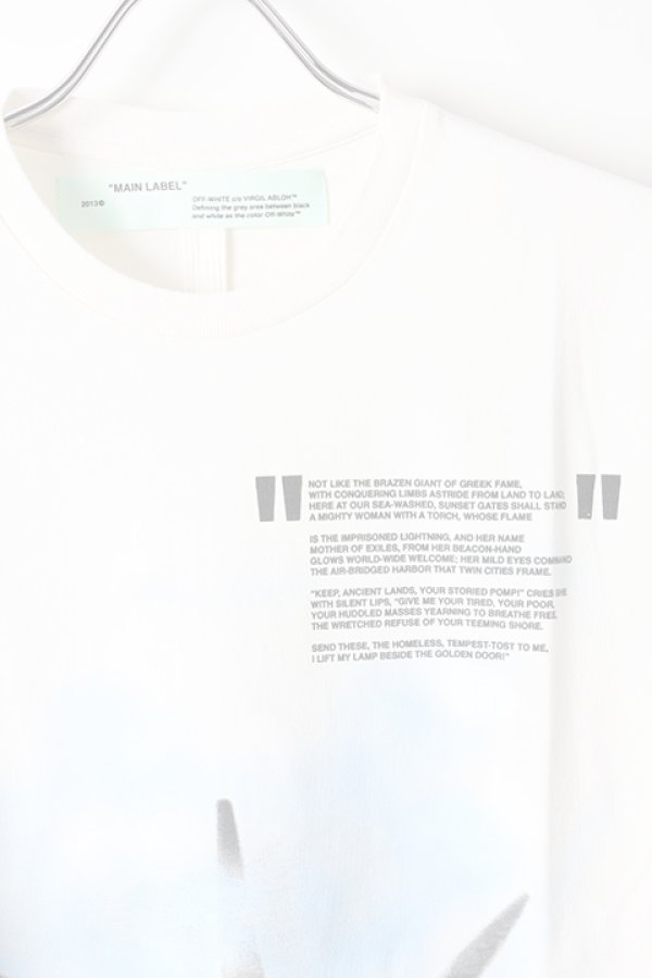 画像3:  {SOLD} Off-white オフホワイト LIBERTY L/S T-SHIRT{OMAB001E18185015-WHT-AHA} (3)