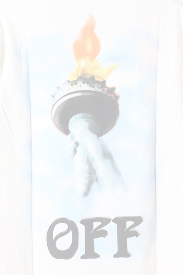 画像5:  {SOLD} Off-white オフホワイト LIBERTY L/S T-SHIRT{OMAB001E18185015-WHT-AHA} (5)