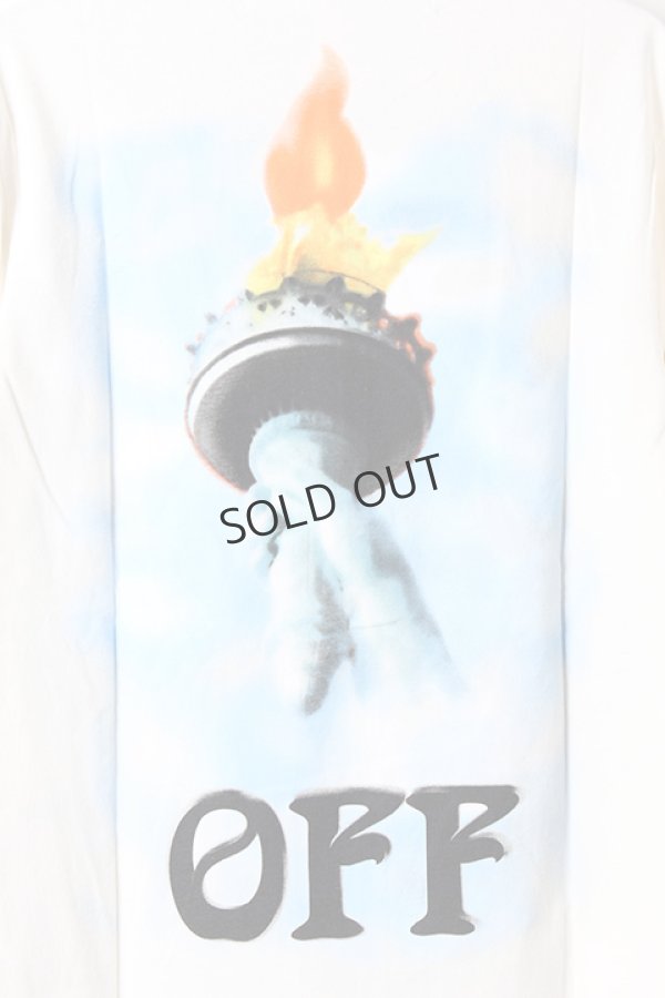 画像5: {SOLD}Off-white オフホワイト LIBERTY L/S T-SHIRT{OMAB001E18185015-WHT-AHA} (5)
