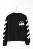 画像1: {SOLD}Off-white オフホワイト TAPE ARROWS SLIM CREWNECK{OMBA025R20E300021048-BLK-BJS} (1)