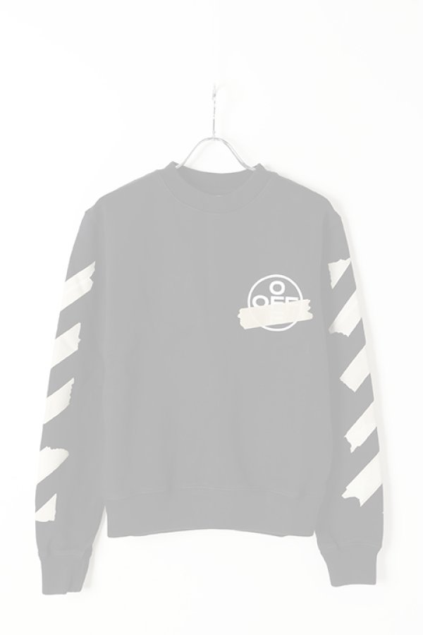 画像1:  {SOLD} Off-white オフホワイト TAPE ARROWS SLIM CREWNECK{OMBA025R20E300021048-BLK-BJS} (1)
