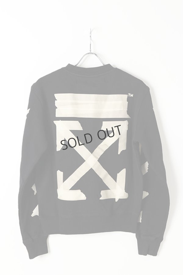 画像4: {SOLD}Off-white オフホワイト TAPE ARROWS SLIM CREWNECK{OMBA025R20E300021048-BLK-BJS} (4)