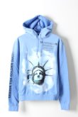 画像1: {SOLD}Off-white オフホワイト BLUE LIBERTY HOODIE{OMBB034E18192015-BLU-AHA} (1)