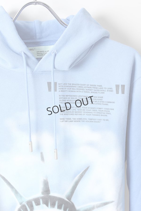 画像3: {SOLD}Off-white オフホワイト BLUE LIBERTY HOODIE{OMBB034E18192015-BLU-AHA} (3)