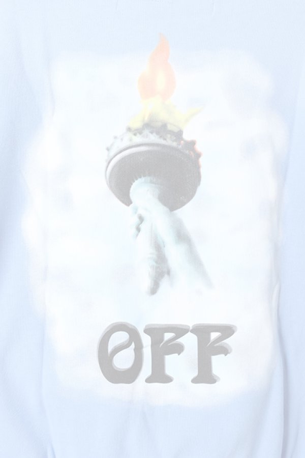 画像5:  {SOLD} Off-white オフホワイト BLUE LIBERTY HOODIE{OMBB034E18192015-BLU-AHA} (5)