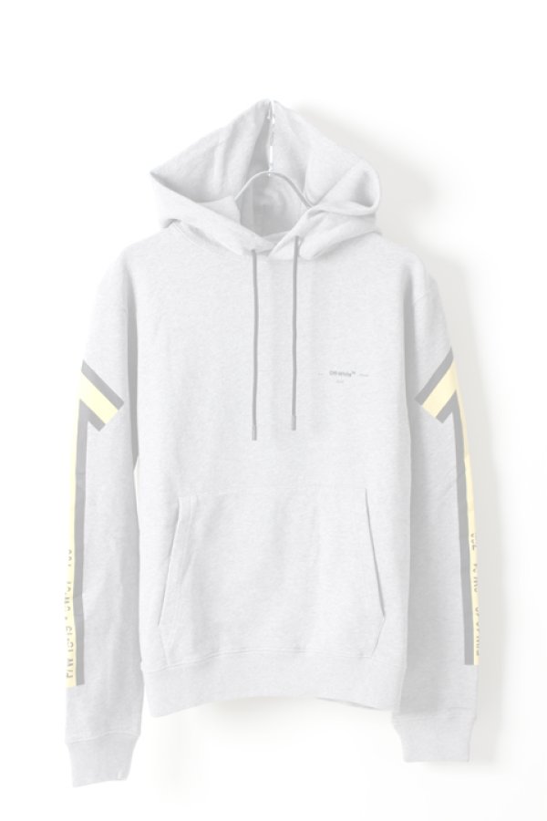 画像1:  {SOLD} Off-white オフホワイト ARROWS HOODIE{OMBB034E18192025-GRY-AHA} (1)
