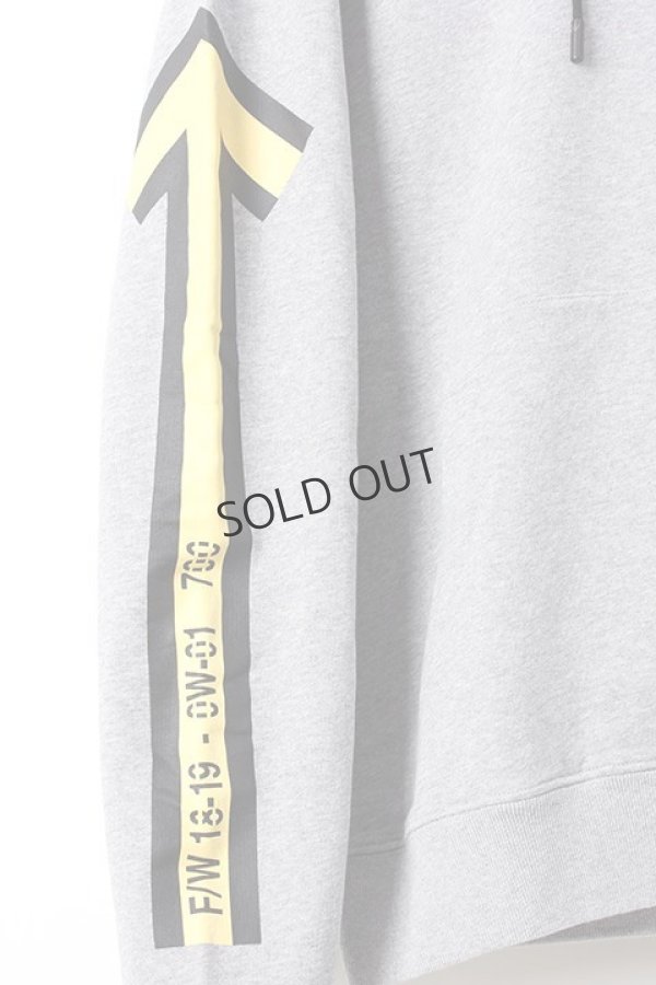 画像4: {SOLD}Off-white オフホワイト ARROWS HOODIE{OMBB034E18192025-GRY-AHA} (4)
