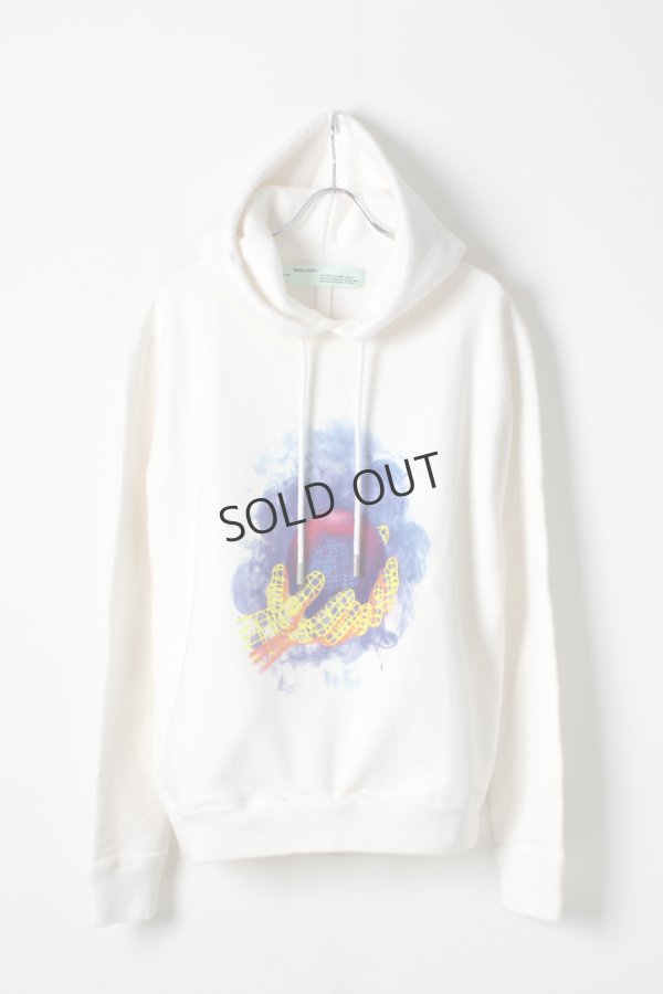 画像1: {SOLD}Off-white オフホワイト WORLD HAND HOODIE{OMBB034F188990390288-WHT-AHA} (1)