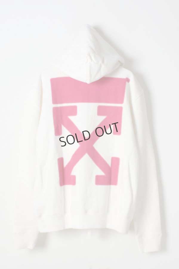 画像2: {SOLD}Off-white オフホワイト WORLD HAND HOODIE{OMBB034F188990390288-WHT-AHA} (2)