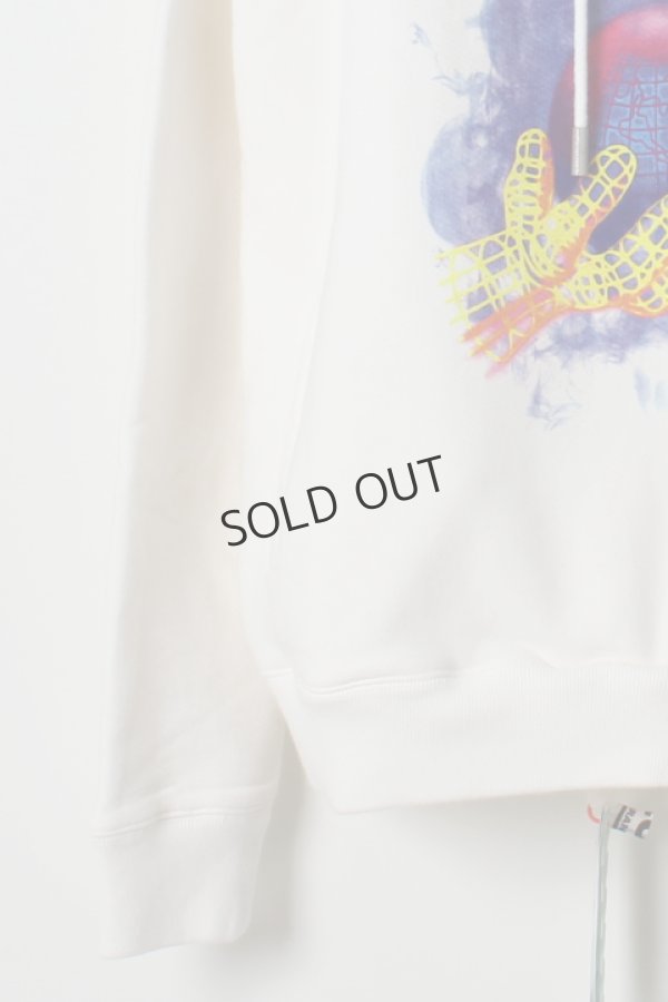 画像5: {SOLD}Off-white オフホワイト WORLD HAND HOODIE{OMBB034F188990390288-WHT-AHA} (5)