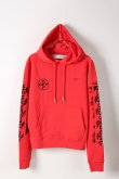 画像1: {SOLD}Off-white オフホワイト DIAG STENCIL SLIM HOODIE RED BLACK{OMBB034R19003015201-RED-AIS} (1)