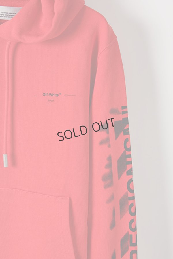 画像4: {SOLD}Off-white オフホワイト DIAG STENCIL SLIM HOODIE RED BLACK{OMBB034R19003015201-RED-AIS} (4)