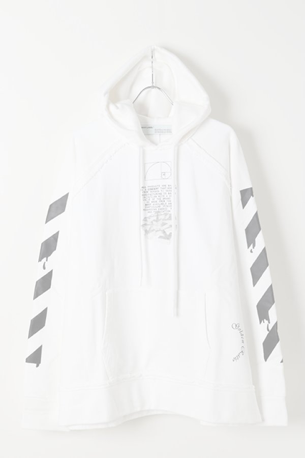 画像1:   Off-white オフホワイト DRIPPING ARROWS INCOMP HOODIE{OMBB057R20E300050110-WHT-BJS} (1)