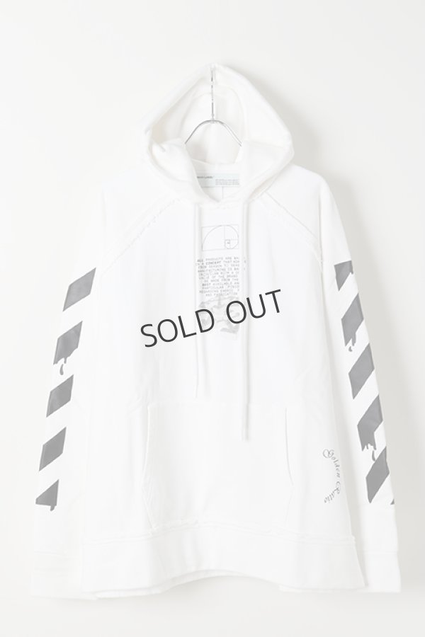 画像1: {SOLD}Off-white オフホワイト DRIPPING ARROWS INCOMP HOODIE{OMBB057R20E300050110-WHT-BJS} (1)