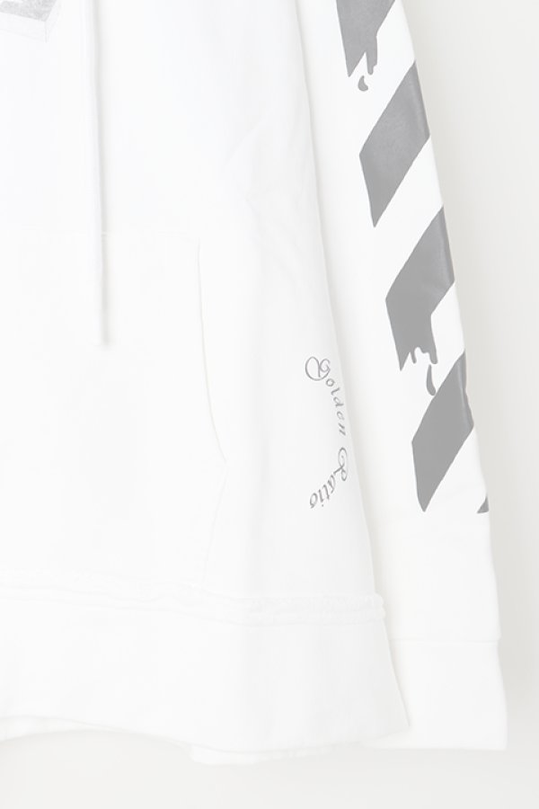 画像3:   Off-white オフホワイト DRIPPING ARROWS INCOMP HOODIE{OMBB057R20E300050110-WHT-BJS} (3)