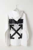 画像4: {SOLD}Off-white オフホワイト DRIPPING ARROWS INCOMP HOODIE{OMBB057R20E300050110-WHT-BJS} (4)