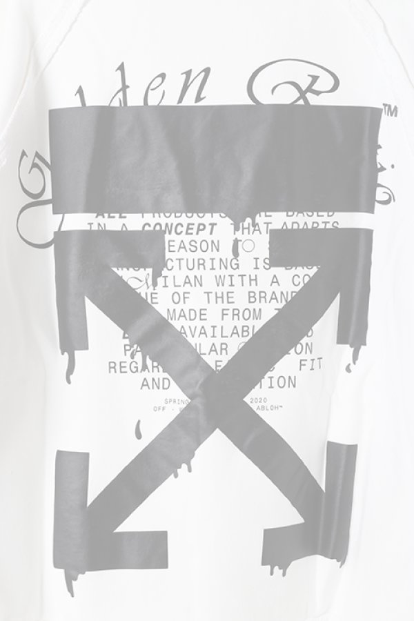 画像5:   Off-white オフホワイト DRIPPING ARROWS INCOMP HOODIE{OMBB057R20E300050110-WHT-BJS} (5)