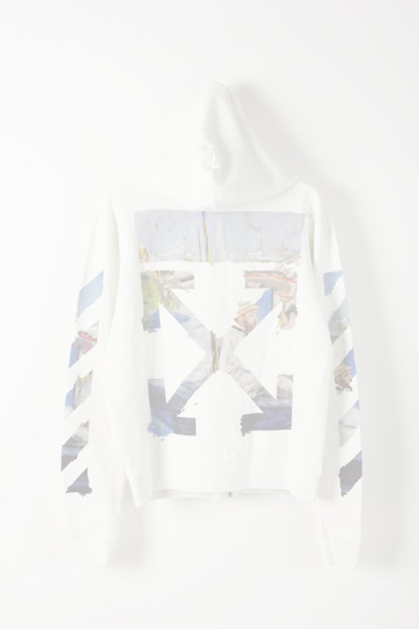 画像2:   Off-white オフホワイト DIAG COLORED ARROW ZIP HOO OFF WHITE MULTI-COLOR{OMBE001R19003012028-WHT-AIS} (2)