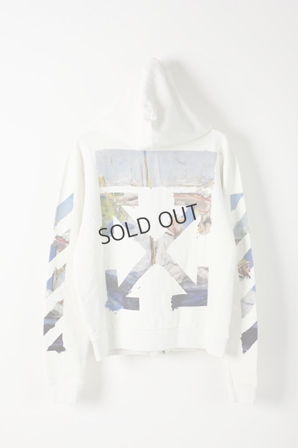 画像2: {SOLD}Off-white オフホワイト DIAG COLORED ARROW ZIP HOO OFF WHITE MULTI-COLOR{OMBE001R19003012028-WHT-AIS} (2)