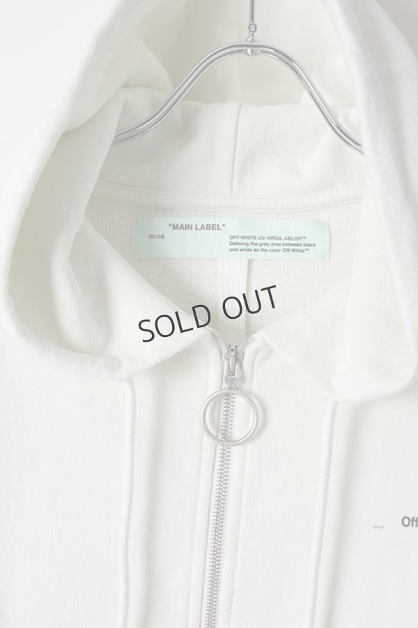 画像4: {SOLD}Off-white オフホワイト DIAG COLORED ARROW ZIP HOO OFF WHITE MULTI-COLOR{OMBE001R19003012028-WHT-AIS} (4)