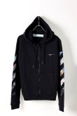 画像1: {SOLD}Off-white オフホワイト DIAG COLORED ARROW ZIP HOO BLACK MULTI-COLOR{OMBE001R19003012108-BLK-AIS} (1)